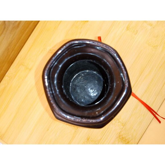 Vintage Japanese Black Transferware Birds and Flowers Porcelain Vase - Picture 7 of 7